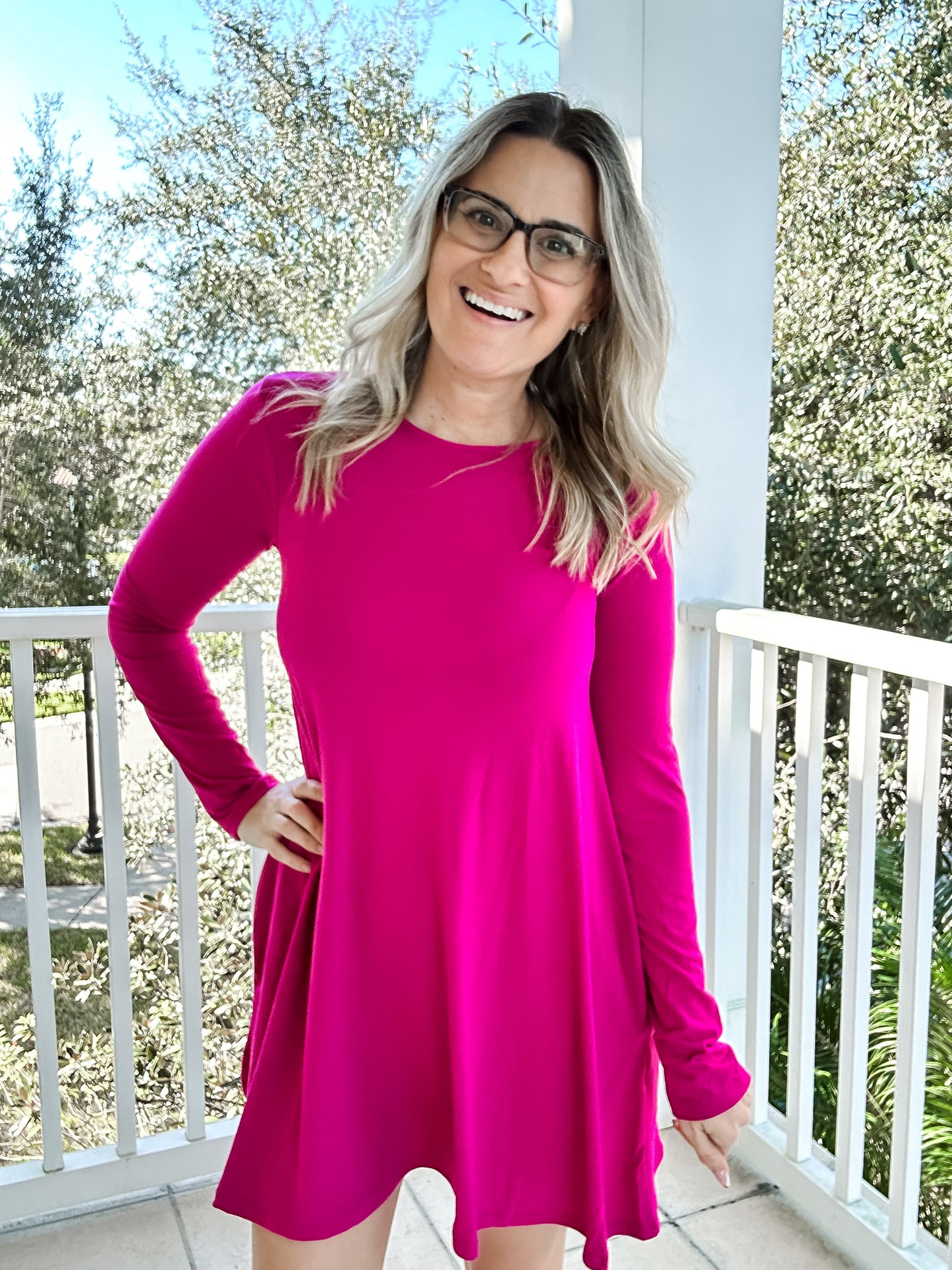 Long Sleeve Dress with Pockets