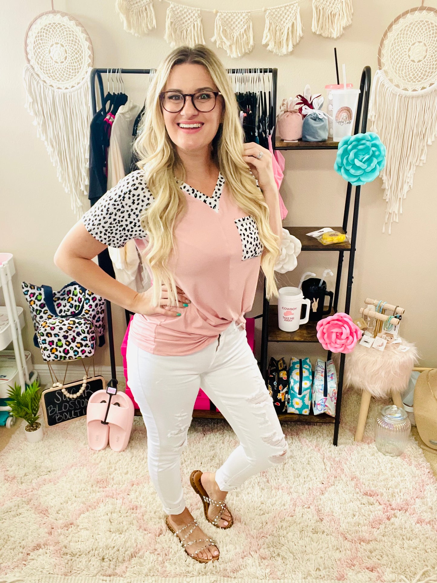 Dusty Rose Pocket Tee