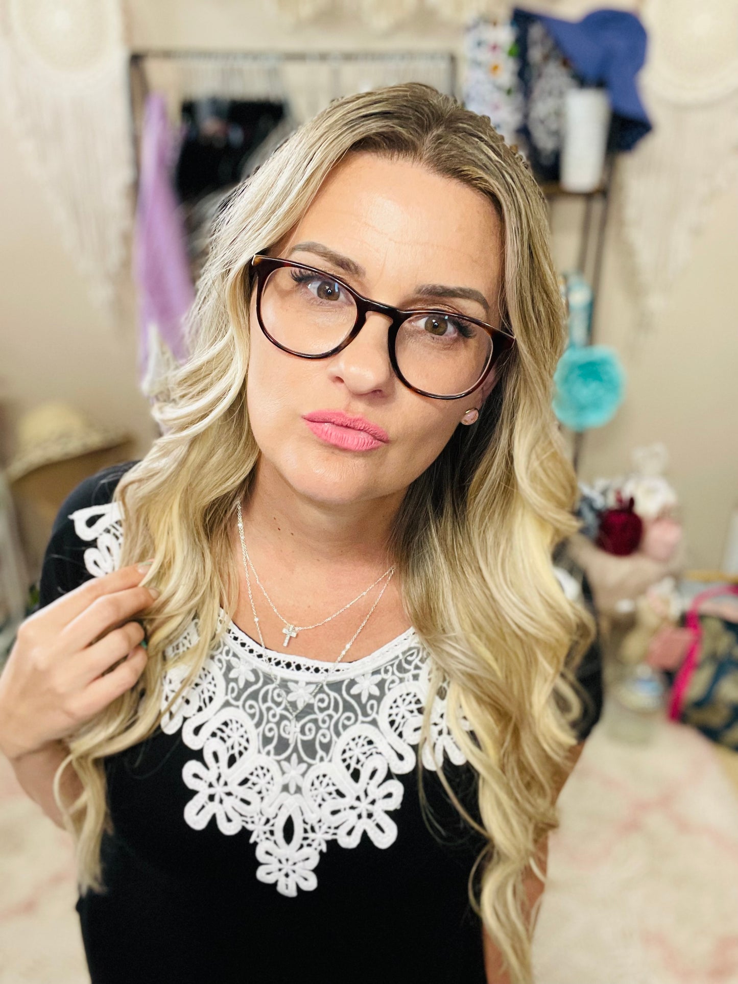 Lace Dress with Pockets