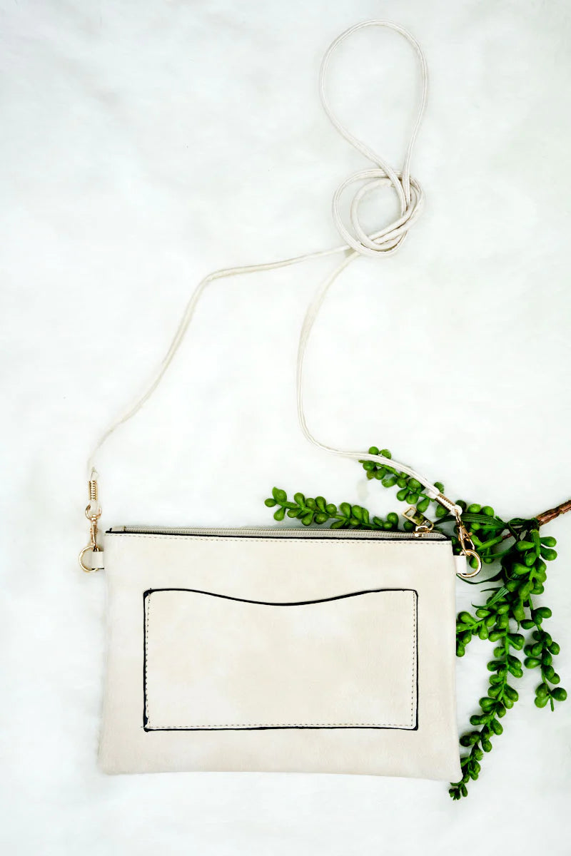 Faux Leather Crossbody Purse