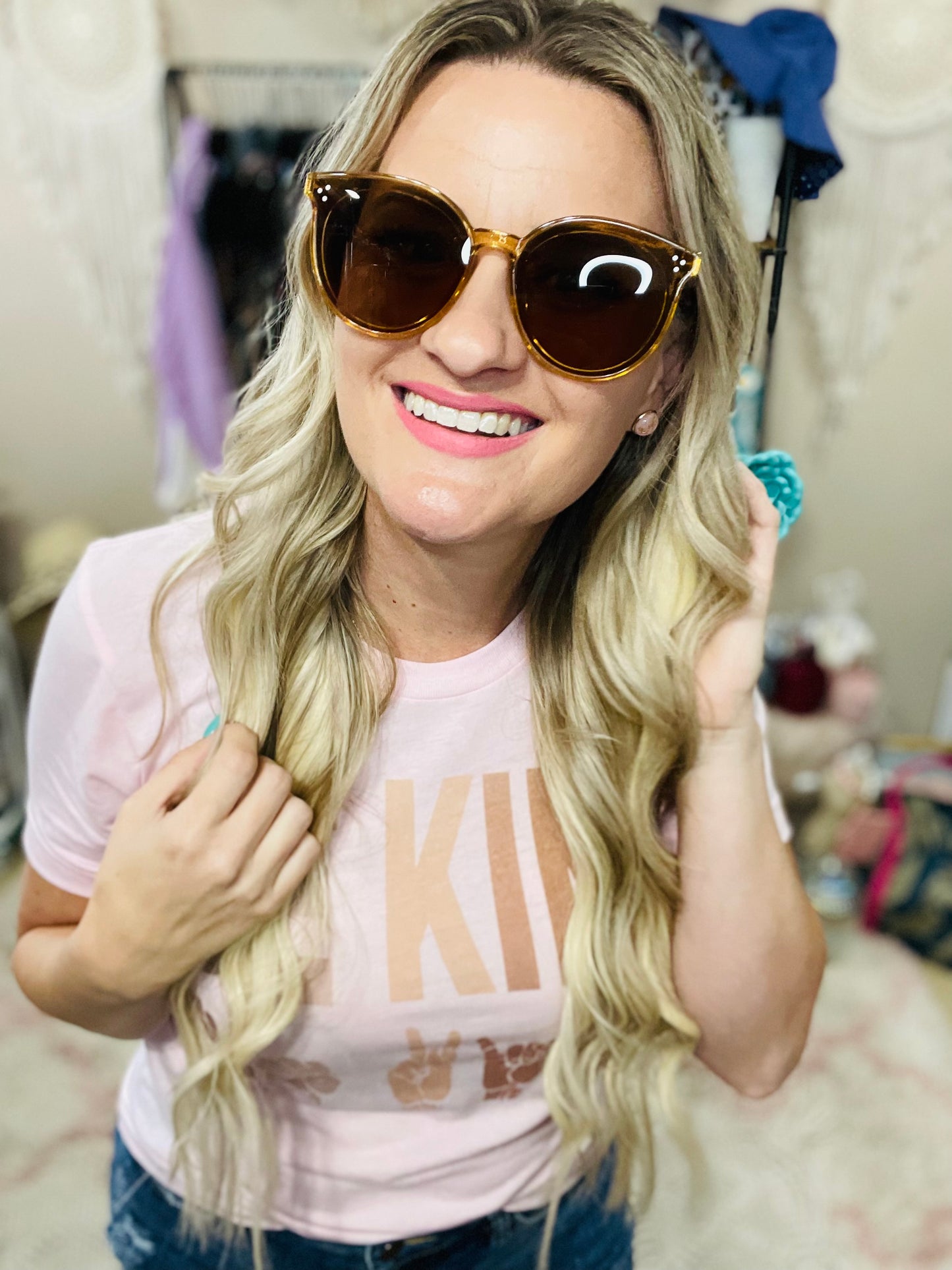 Beige Sunglasses