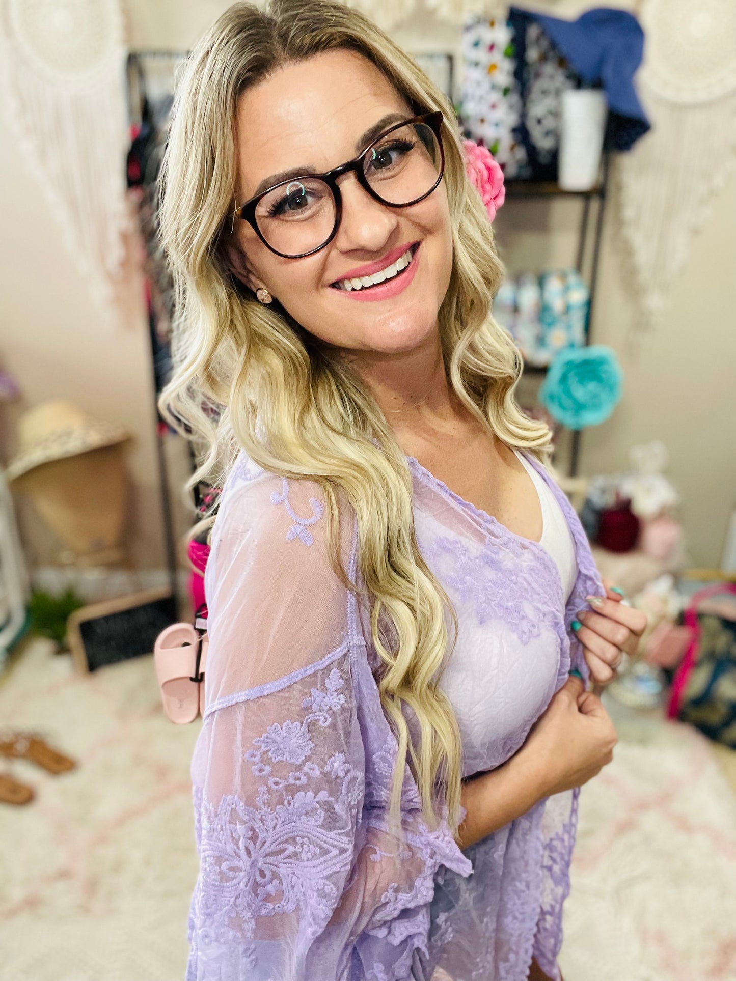 Lace Kimono Coverup - 2 colors