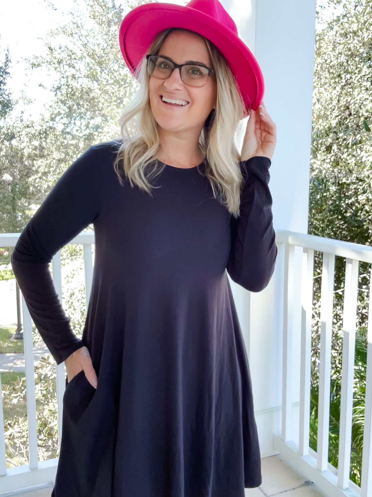 Long Sleeve Dress with Pockets