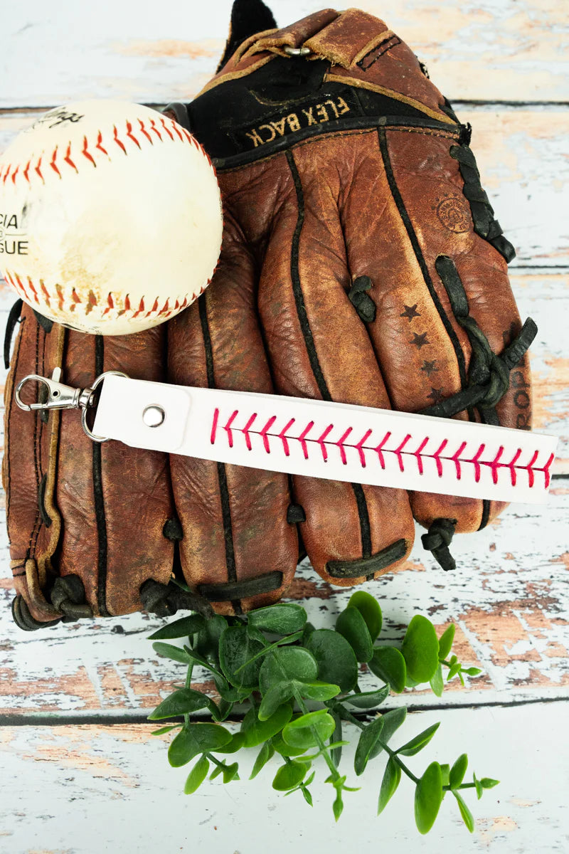 Baseball Lace Keyfob