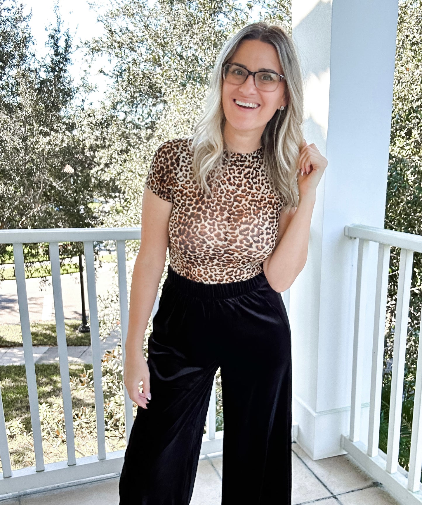 Leopard Mesh Bodysuit