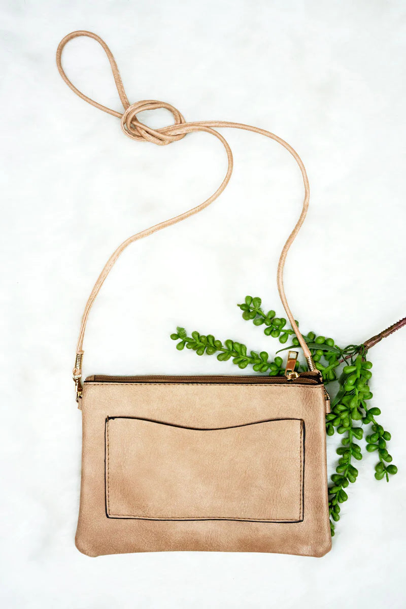 Faux Leather Crossbody Purse
