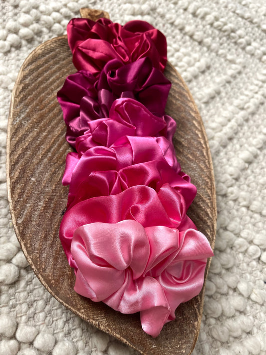 50 shades of Pink Scrunchie Set