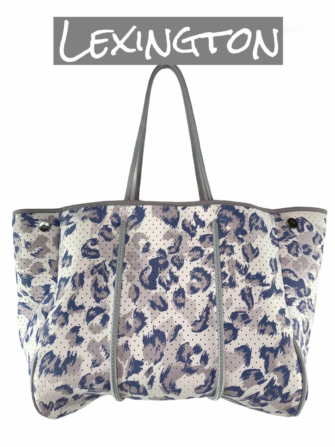 Snow Leopard Neoprene Tote