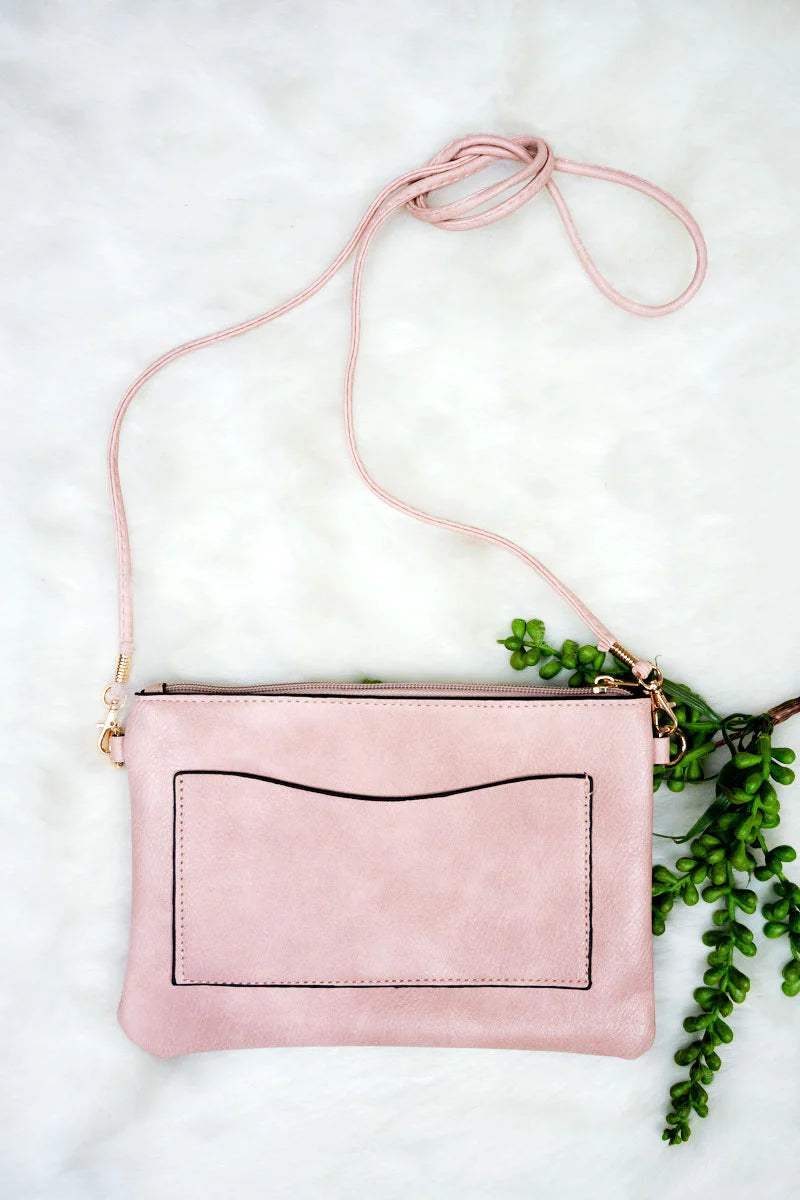 Faux Leather Crossbody Purse