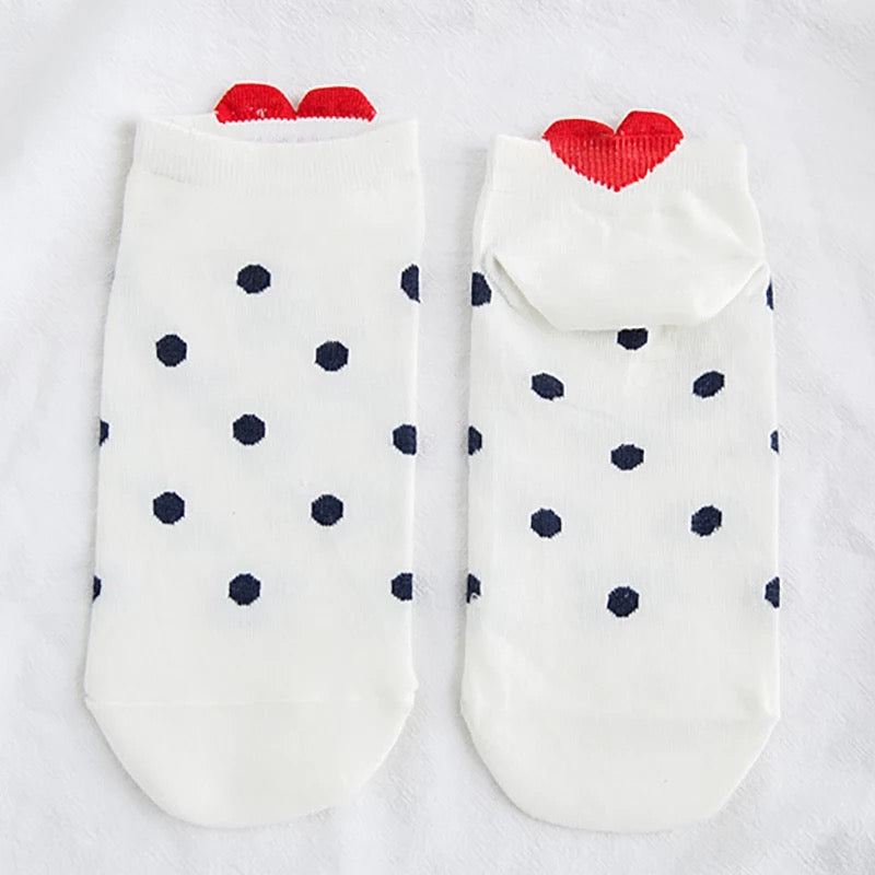 Ankle Heart Socks