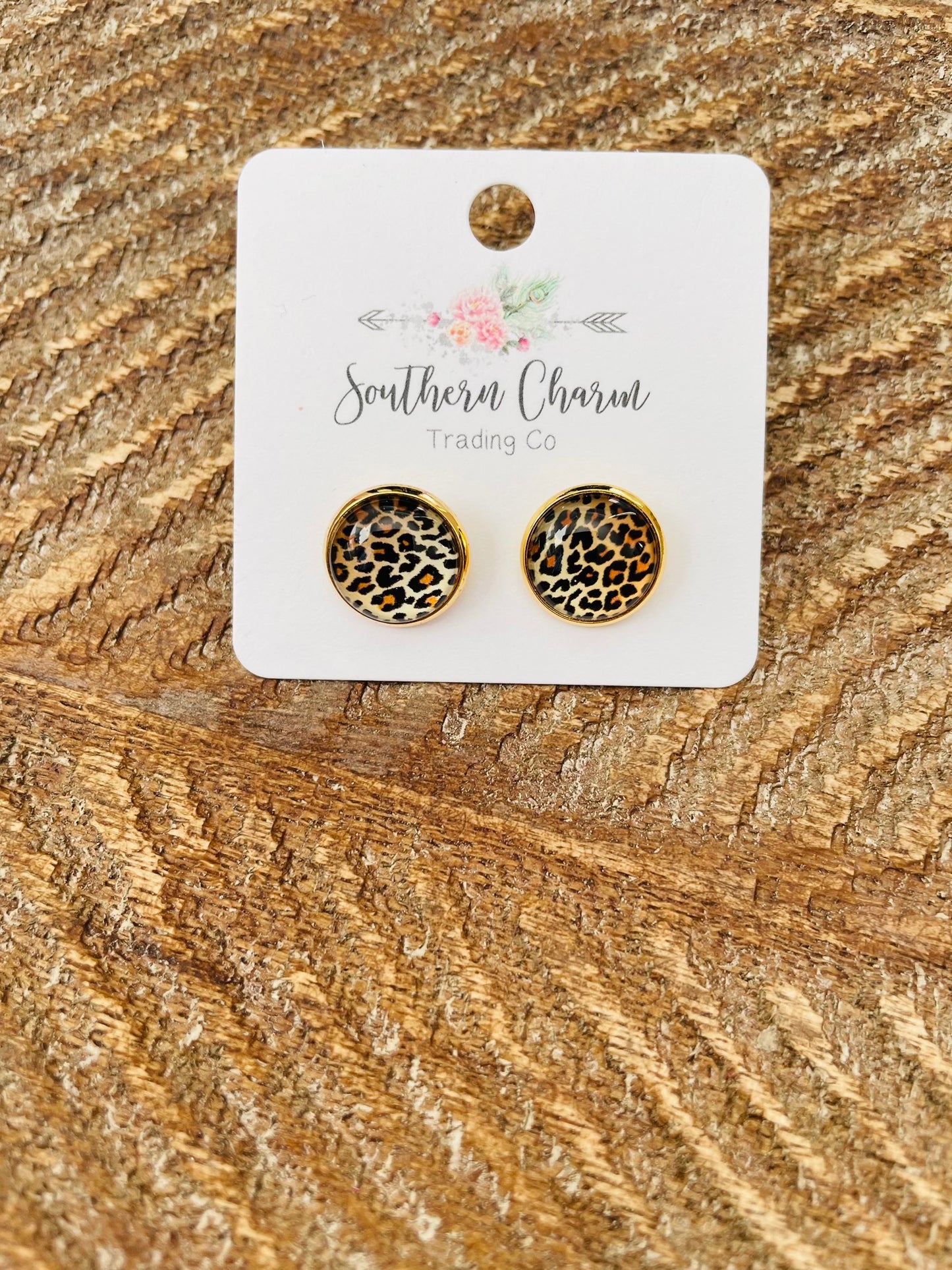 Leopard Studs