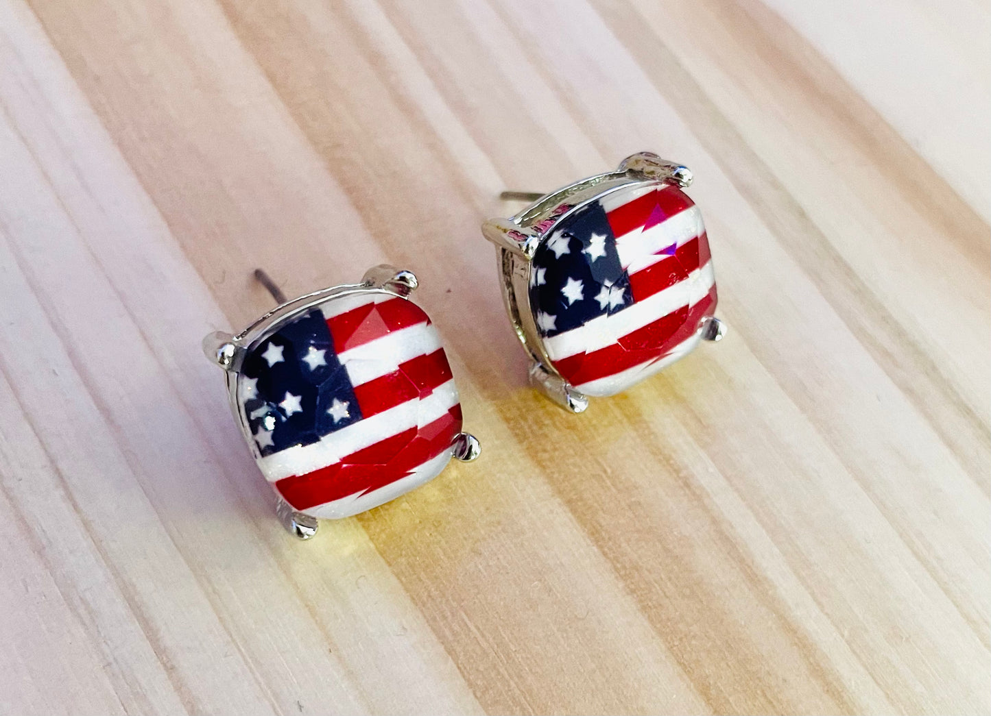 Flag Stud Earrings
