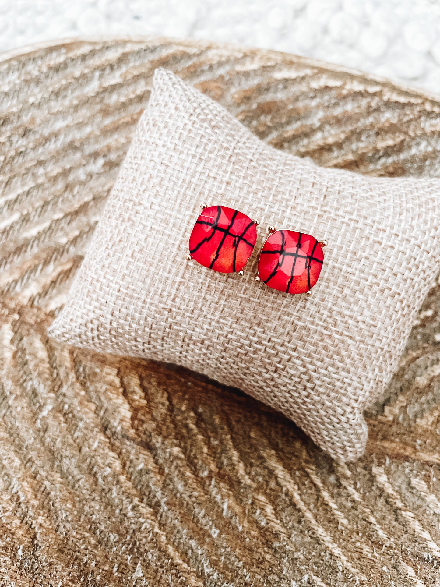 Basketball Stud Earrings