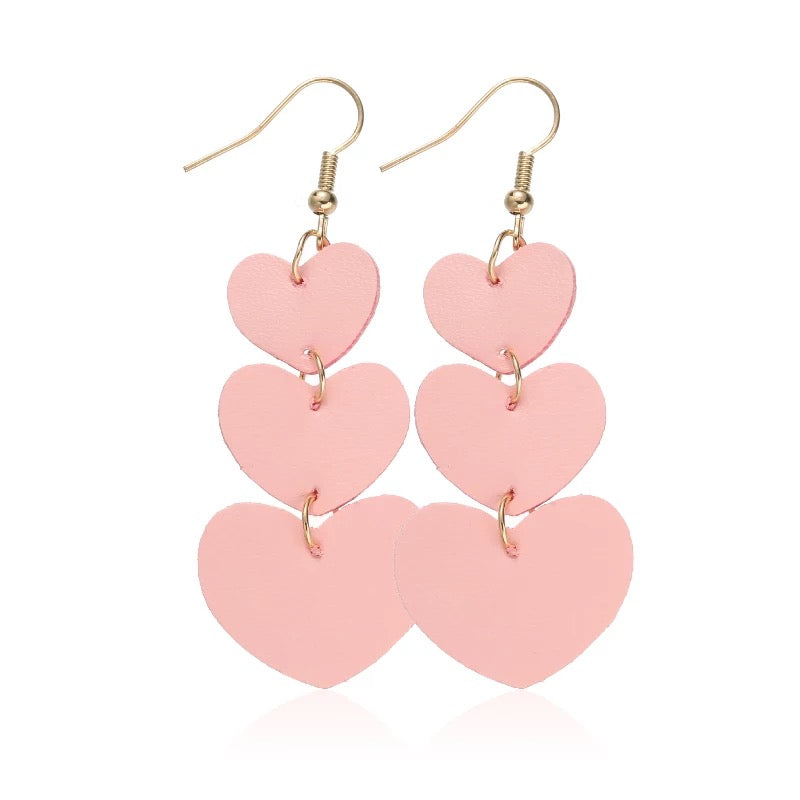 Heart Trio Earrings