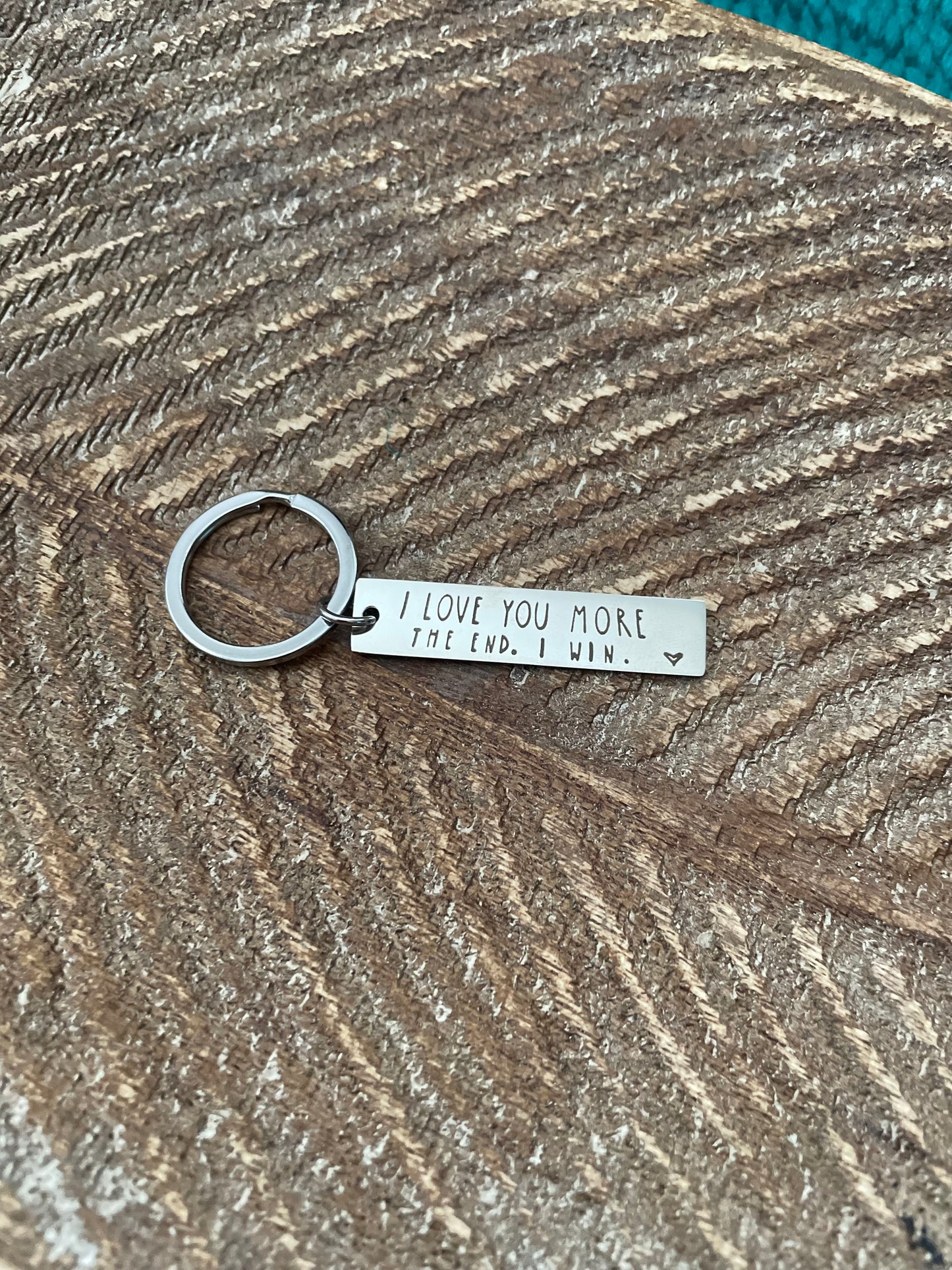 I Love You More Keychain