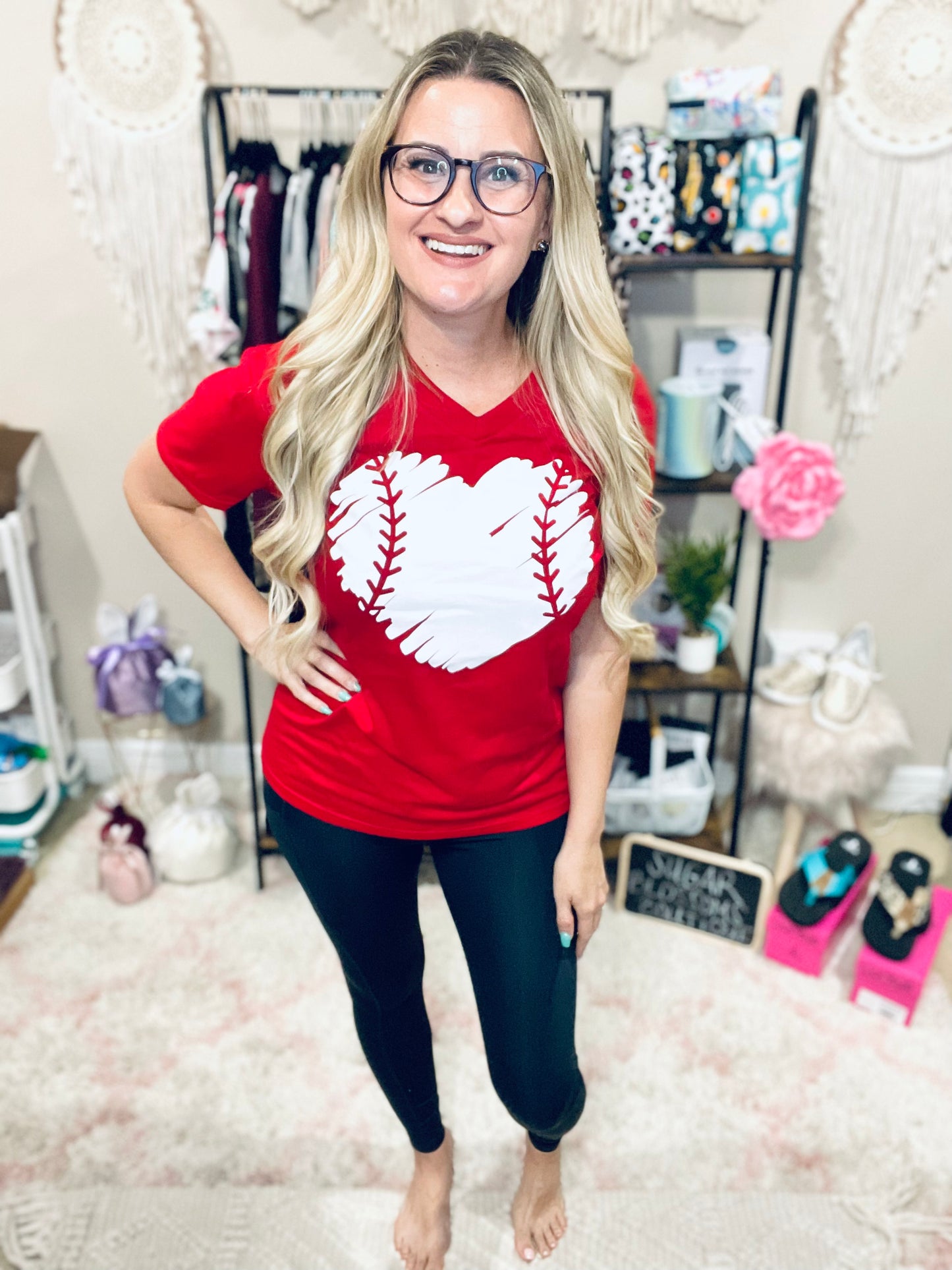 Baseball Heart Tee