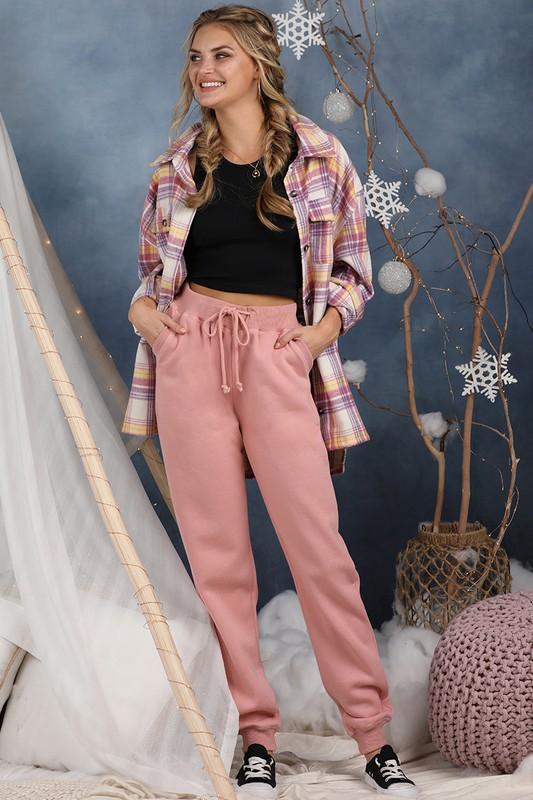 Solid Jill Fleece Joggers
