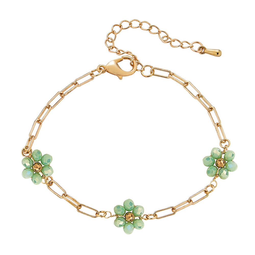 Flower Chain Bracelet - 2 colors