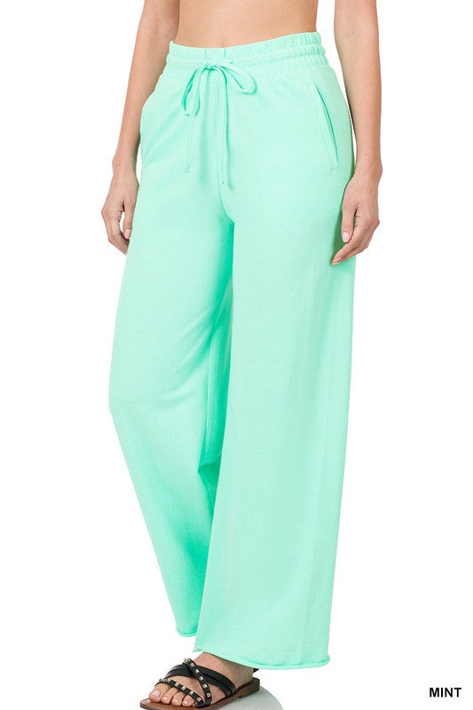 French Terry Wide Leg Lounge Pants