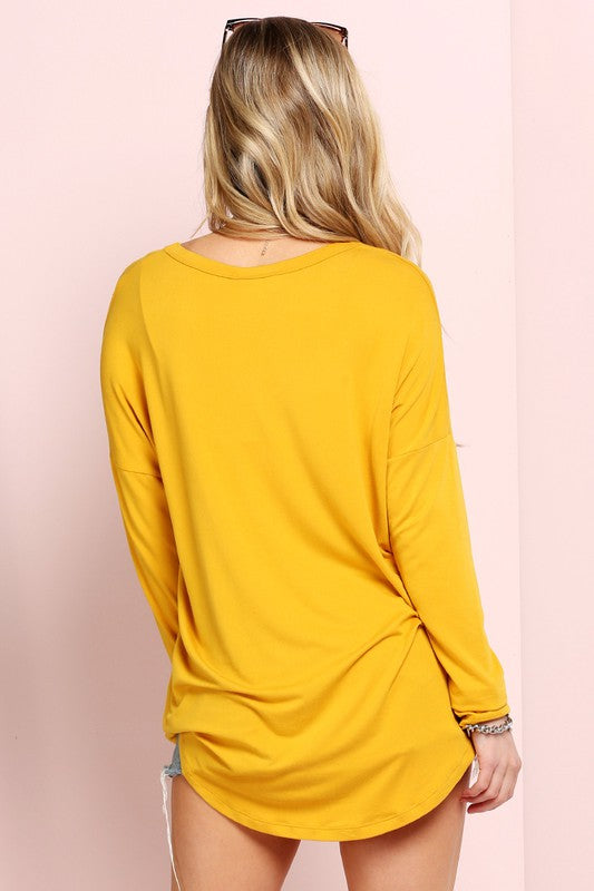 Long Sleeve Button Up Layering Shirt