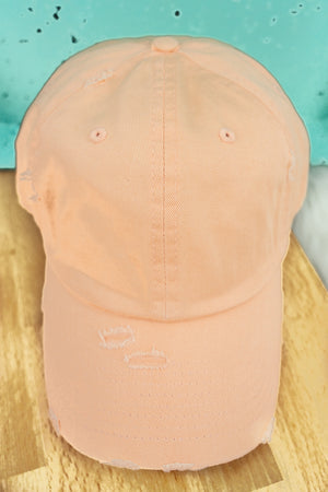 Distressed Vintage Baseball Hat - 4 colors available