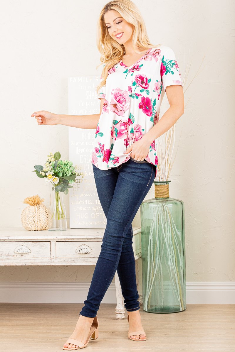 Spring Fling Floral Top