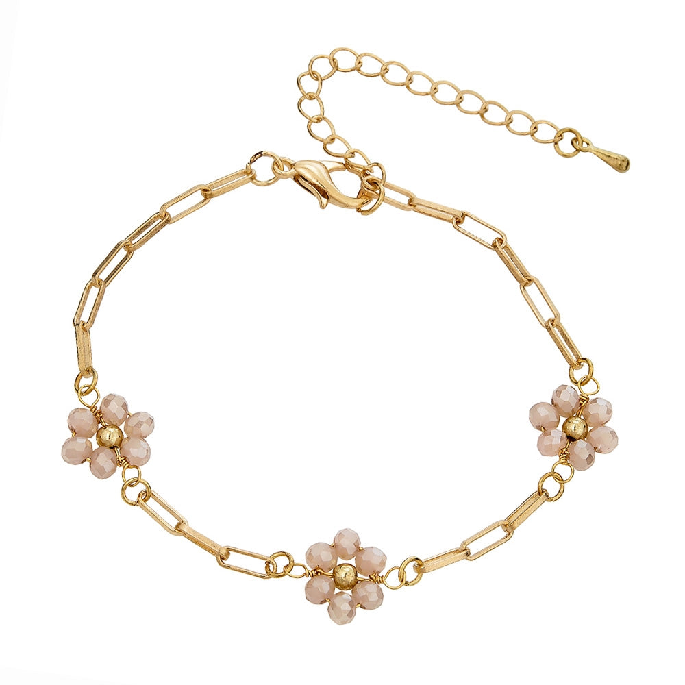 Flower Chain Bracelet - 2 colors