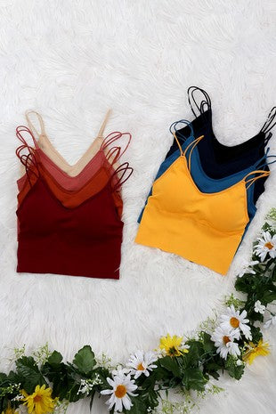 Seamless Strappy Crop Top Bralette