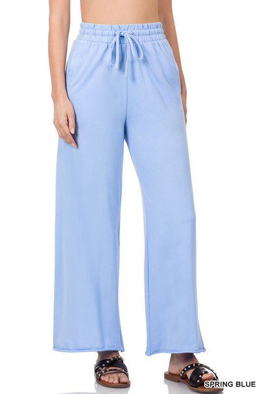 French Terry Wide Leg Lounge Pants