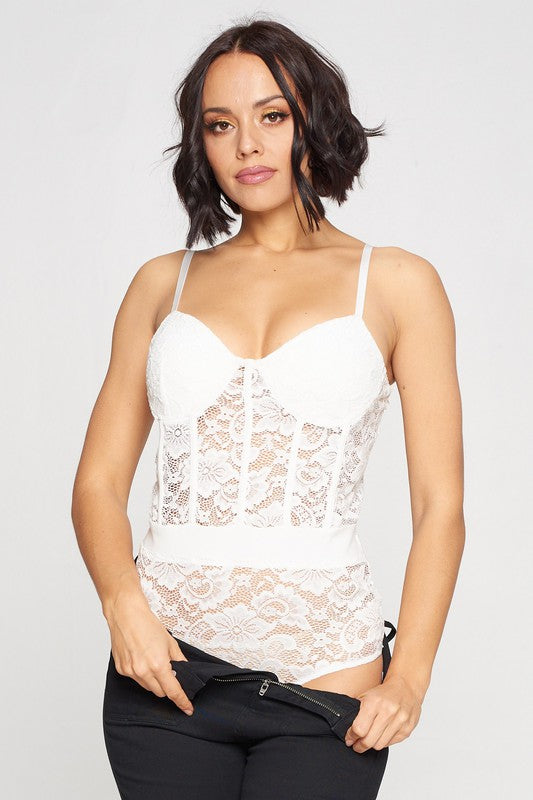 Lace Bustier Bodysuit