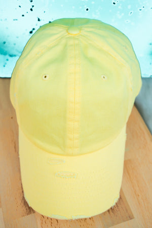 Distressed Vintage Baseball Hat - 4 colors available