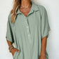 Half Button Collared Neck Romper