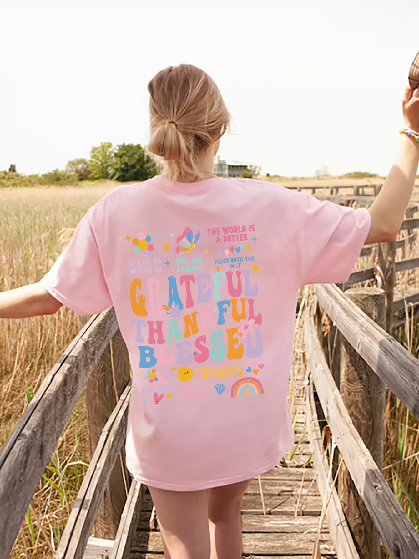 Grateful Thankful Blessed Tee