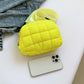Bubble Texture Adjustable Strap Crossbody Bag