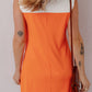 Quarter Zip Collared Neck Sleeveless Dress