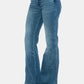 Judy Blue Tummy Control Raw Hem Flare Jeans