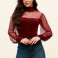 *APP EXCLUSIVE* Mesh Long Sleeve Bodysuit