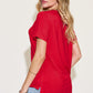Basic Solid Vneck High-Low Tee