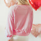 Valentines Day HUG AND KISSES Round Neck Sweatshirt