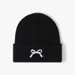 Embroidered Coquette Bow Knit Beanie