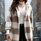 Plaid Hooded Sherpa Teddy Jacket