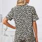 Leopard Short Sleeve Top and Shorts Lounge Set