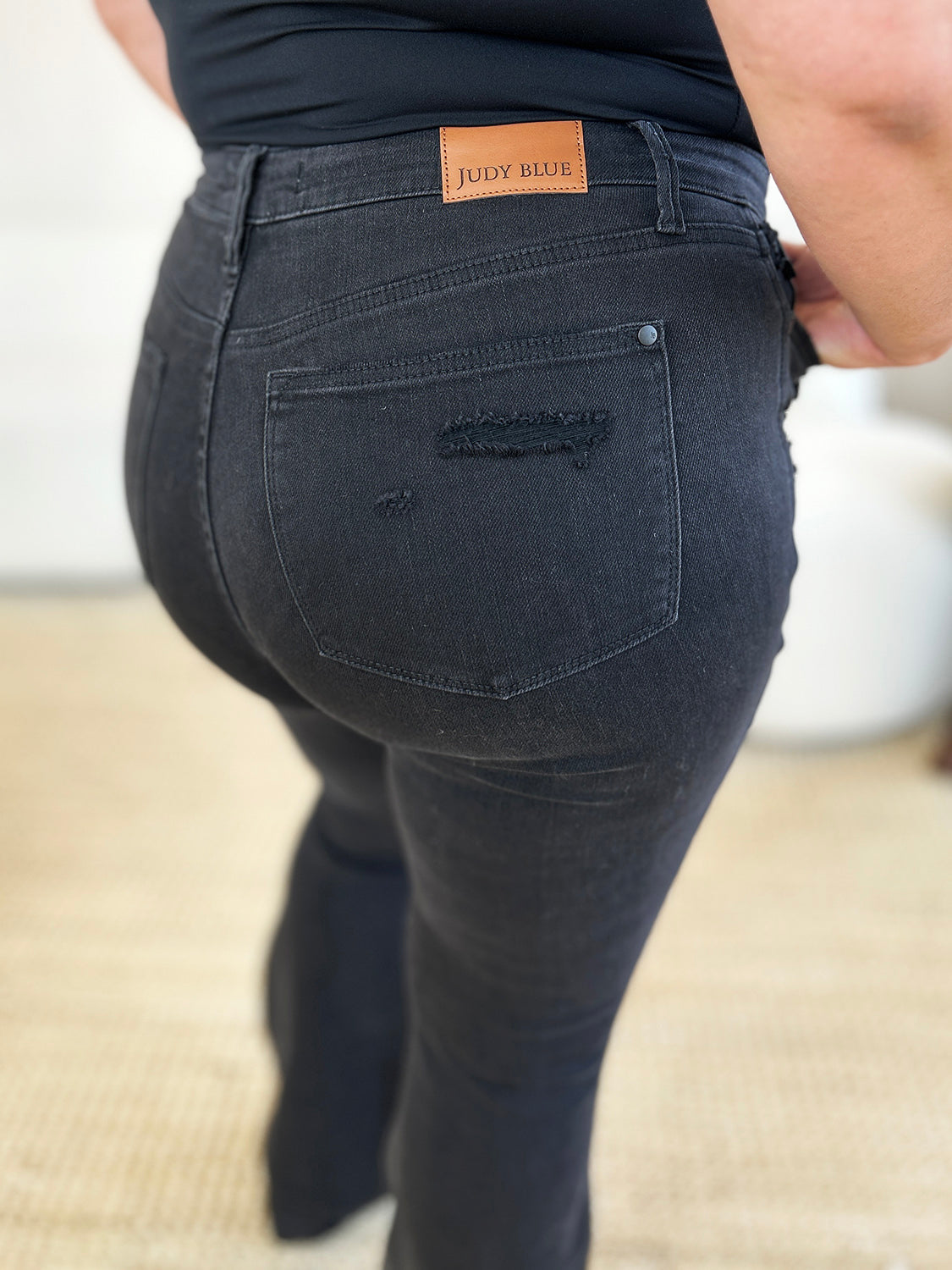 Judy Blue Distressed Flare Jeans
