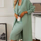 V-Neck Cami Dress and Cardigan Sweater Set