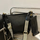 Faux Leather Adjustable Strap Crossbody Bag with Wallet