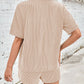 Ribbed Top and Drawstring Shorts Set