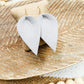Grey Teardrop Faux leather Earrings