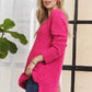 High-Low Side Slit Vneck Sweater