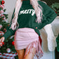 Merry Christmas Turtleneck Long Sleeve Sweater