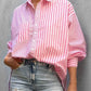 Striped Button Down Long Sleeve Shirt